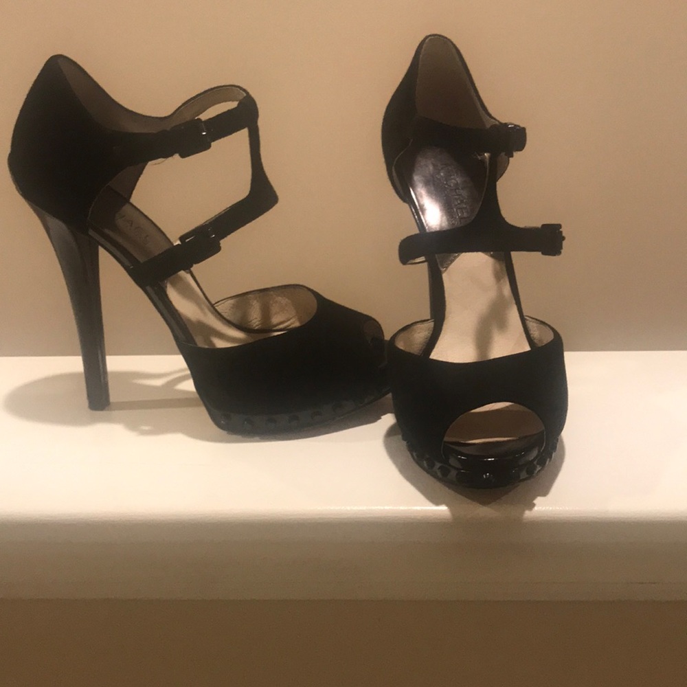 Michael Kors “Ailee” Suede Platform Heels